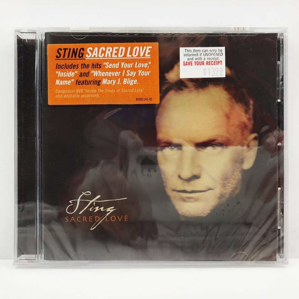 Sting Sacred Love CD 2003 Rock Pop Hype Sticker Sealed